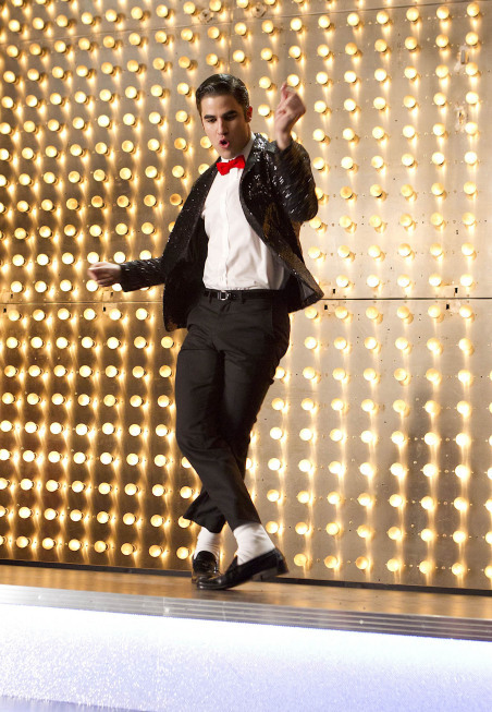 Darren Criss as BlaineAnderson in Glee's Michael Jackson tribute episode "Michael."